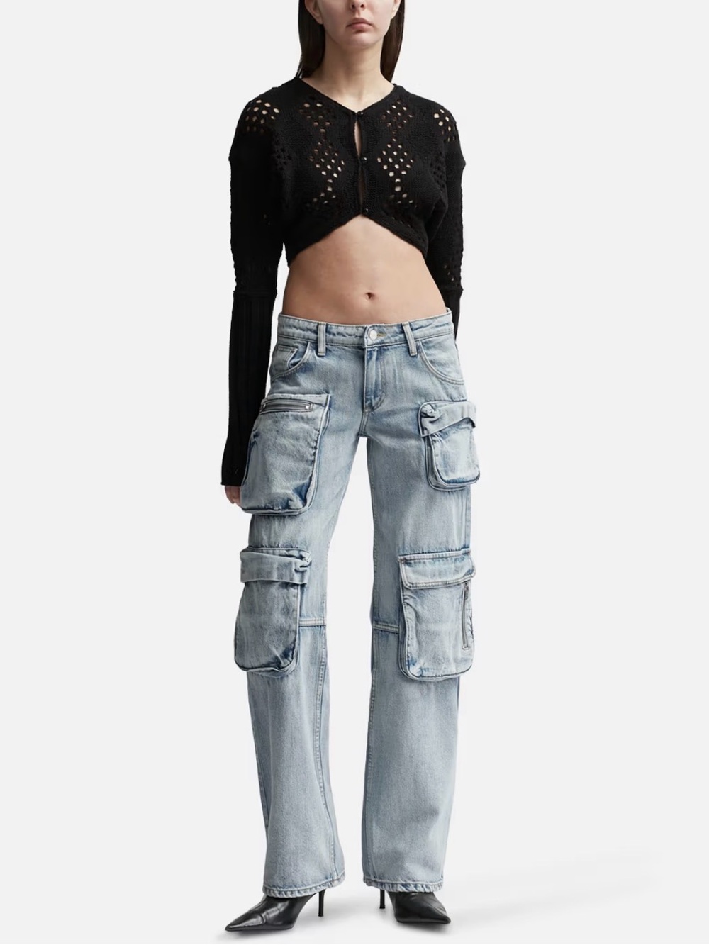 OPEN YY  CARGO POCKET JEANS